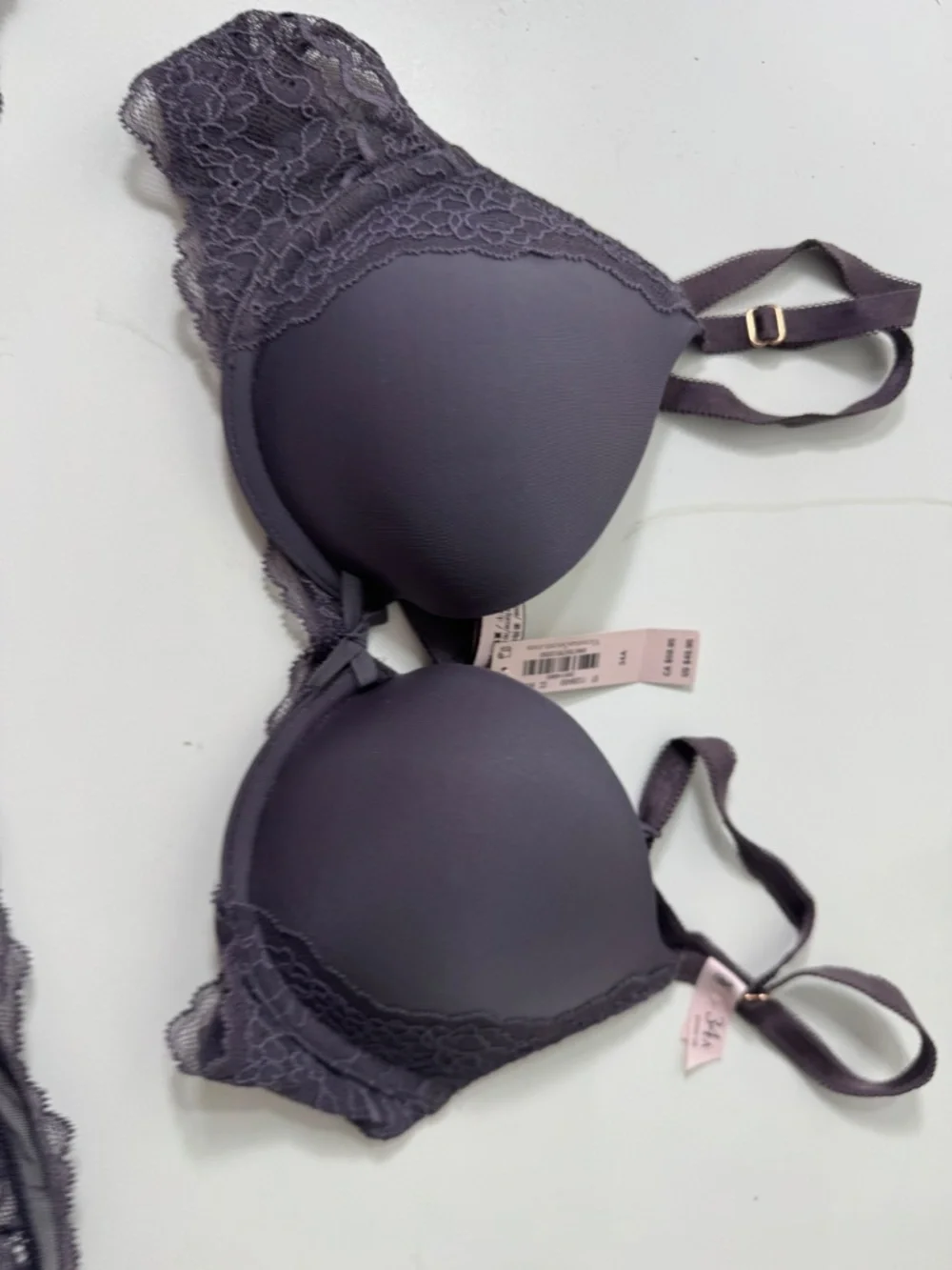 Victoria's Secret Push Up Bra & Panty Set - NEW WITH TAGS 34A
